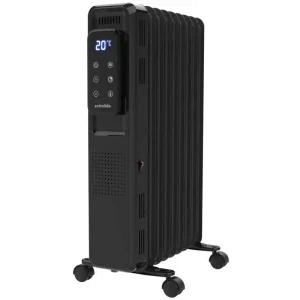 Livoo Calorifer electric SCHD509N, 2000 W, 9 elementi, Cu ulei, 3 trepte, Termostat ajustabil, Negru