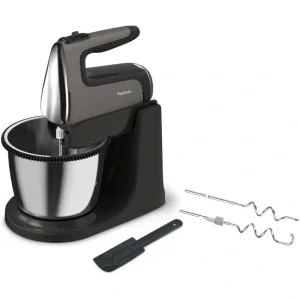 Tefal Mixer cu bol PowerMix Silence HT664EE0, 850W, 2.5L, Gri/Negru
