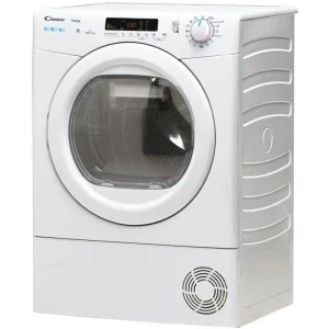 Candy CRE H10A2DE-S, Pompa de caldura, 10 kg, Clasa E, Kilo Detector, Easy Iron, simply-Fi, Alb