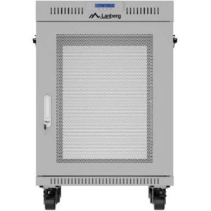 Lanberg FF01-6615-23SL 15U, Stand alone, 600 x 600, Mesh door, LCD, Gri