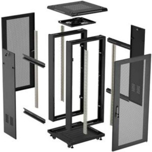 Lanberg FF01-6618-23B 18U, Stand alone, 600 x 600, Metal door, Negru