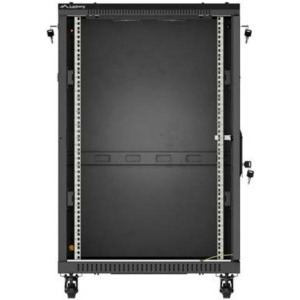 Lanberg FF01-6618-12B 18U, Stand alone, 600 x 600, Glass door, Panouri laterale detasabile, Negru