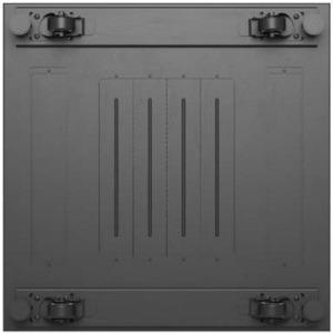 Lanberg FF01-6618-12B 18U, Stand alone, 600 x 600, Glass door, Panouri laterale detasabile, Negru
