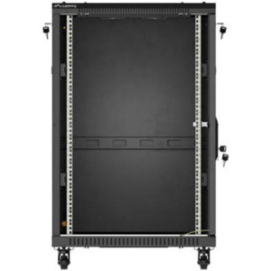 Lanberg FF01-6818-12B 18U, Stand alone, 600 x 800, Glass door, Panouri laterale detasabile, Negru