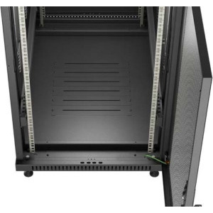Lanberg FF01-6027-23B 27U, Stand alone, 600 x 1000, Mesh door, Negru