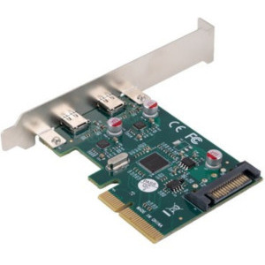 Lanberg PCE-UC3-002 1x PCI-E Male - 2x USB-C 3.2 Gen 2 Female