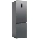 Combina frigorifica Daewoo DNF-344ESS, 344 L, Clasa E, No Frost, Control electronic, 195 cm, Argintiu