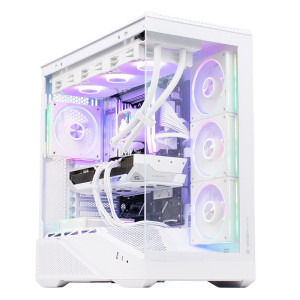 PC Gaming BALAUR Alb Powered by GIGABYTE, AMD Ryzen 5 9600X 3.9GHz, 32GB DDR5, 1TB SSD, RX 9060 XT 16GB GDDR6, Iluminare RGB