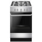 Aragaz Hansa FCGX5202092, Gaz, 4 arzatoare, Aprindere electrica, Sistem de siguranta, Grill, Clasa A, 50 cm, Inox