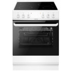 Aragaz Hansa FCCW680009, Electric, 4 zone de gatit, Autocuratare hidrolitica, Grill, Clasa A, 60 cm, Alb