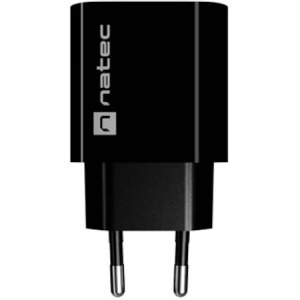 Natec Ribera, 1x USB-A, 1x USB-C, 20 W, Black