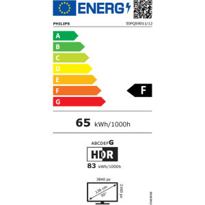 Philips Smart TV The One 50PQS9011/12 Seria PQS9011/12 126cm 4K UHD HDR Ambilight pe 3 laturi