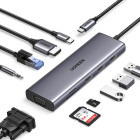 Ugreen 10-in-1 USB-C la 4K HDMI, VGA, Grey
