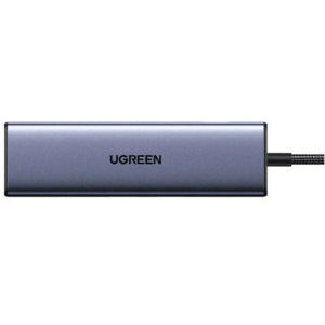 Ugreen 6-in-1, USB-C la DisplayPort PD 3.0, 100W, 4k@60hz, Grey