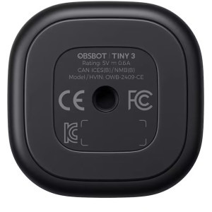 OBSBOT Tiny 3 Black cu microfon si telecomanda