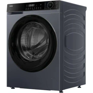 Haier HW90-BP14357GTUS, Slim, 9 kg, 1400 RPM, Clasa A, Inverter, Smart Dual Spray, hOn, Antracit
