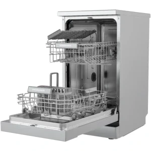Heinner HDW-FSM45609DXE++, Slim, 9 seturi, 6 programe, Clasa E, AquaStop, 45 cm, Inox
