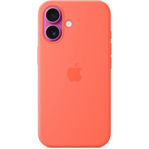 Apple Protectie pentru spate, material silicon pentru iPhone 16 Tangerine (SEASONAL)