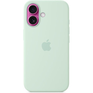 Apple Protectie pentru spate, material silicon pentru iPhone 16 Aquamarine (SEASONAL)