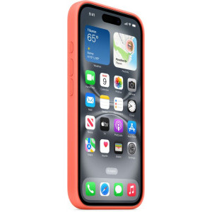 Apple Protectie pentru spate, material silicon pentru iPhone 16 Plus - Tangerine (SEASONAL)