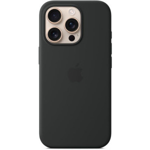 Apple Protectie pentru spate, material silicon pentru iPhone 16 Pro, culoare Black
