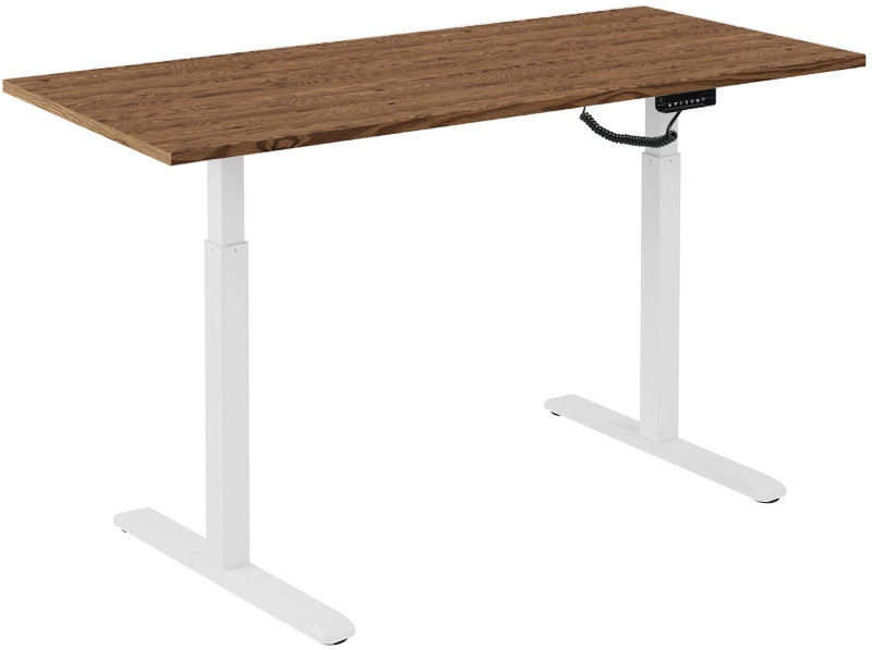 Birou Gaming Blackmount Ergonomic electric single motor, inaltime 62-128 cm, blat Larice de munte 138x75x3.6 cm, memorie si afisaj digital