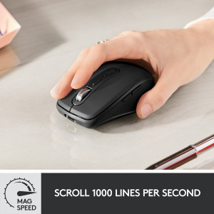 Logitech MX Anywhere 3, Wireless/Bluetooth, Graphite