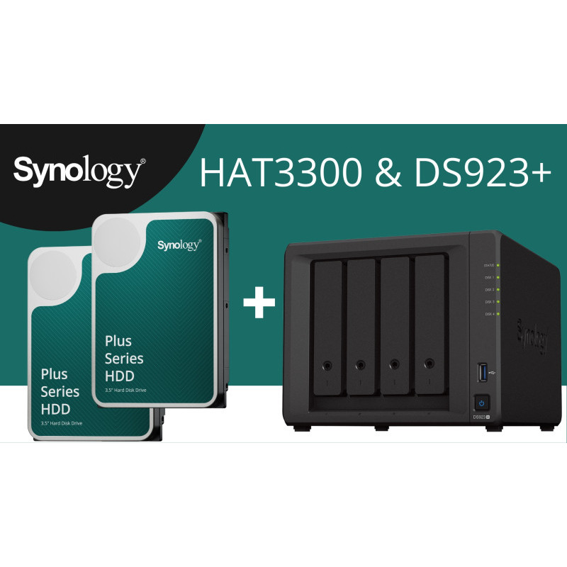 NAS Synology DS925+ 32TB (4 Baies) - Stockage Réseau Performant, Ports 2,5 GbE, Extensible Jusqu'à 9 Baies