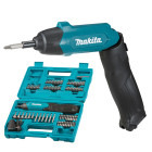 Makita Surubelnita pe acumulator DF001DW, 220RPM, 3.6V, 1.5Ah, set 81 de accesorii