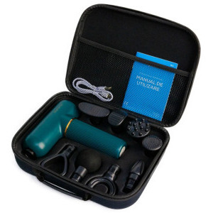 Suporto Pistol masaj profesional cu percutie, Vibromasaj, Verde