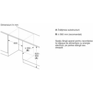 Bosch incorporabil KUR21VFE0, 134 L, Clasa E, Inverter, EcoAirflow, Iluminare LED, 87 cm