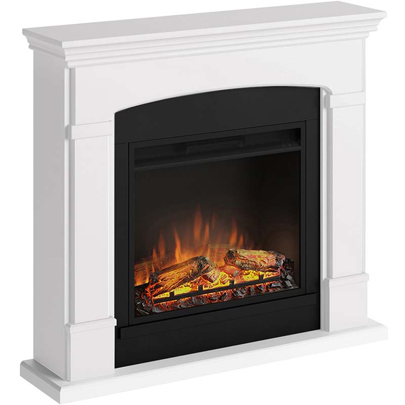 TAGU Semineu Helmi Pure White cu Focar Electric PowerFlame, 23 inch, FM463-WH1-23PF1A