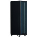 Eco series AS6627.9004 27U, Stand alone, 600 x 600, Glass door, Negru