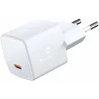 Incarcator retea Swissten 1x USB-C, Quick Charge 33 W, GaN, White