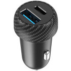Incarcator auto Celly 1x USB-C, 1x USB, 45 W, Black