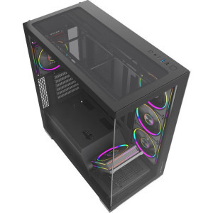 Gaming GREUCEANU Plus Streaming Edition, AMD Ryzen 7 9850X3D 4.7GHz, 32GB DDR5, 2TB SSD, RTX 5070 12GB GDDR7, Iluminare RGB