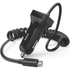 Incarcator auto Hama 1x USB-C integrat, 12 W, Black