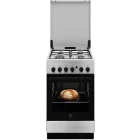 Aragaz Electrolux LKG504015X, Gaz, 4 arzatoare, Sistem de siguranta, Aprindere integrata, Autocuratare catalitica, Timer, Grill, 50 cm, Inox