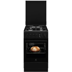 Electrolux LKG504023K, Gaz, 4 arzatoare, Sistem de siguranta, Aprindere integrata, Autocuratare catalitica, Timer, Grill, 50 cm, Negru