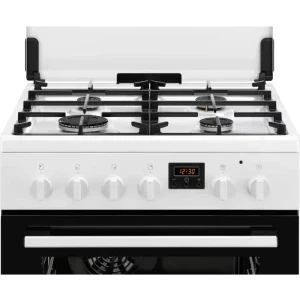Electrolux LKK660225W, Mixt, 4 arzatoare, Sistem de siguranta, Aprindere integrata, AquaClean, Grill, Clasa A, 60 cm, Alb