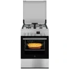 Aragaz Electrolux LKK660225X, Mixt, 4 arzatoare, Sistem de siguranta, Aprindere integrata, AquaClean, Grill, Clasa A, 60 cm, Inox