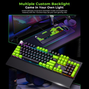 Havit KB926L RGB Black/Green Blue Switch Mecanica