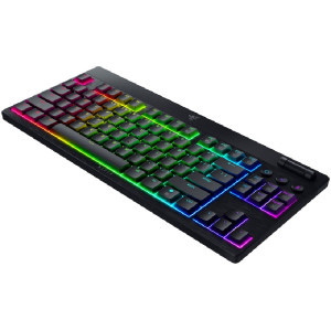 Razer BlackWidow V4 Low-Profile TKL HyperSpeed Wireless Green Clicky Mechanical RGB Black