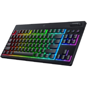 Razer BlackWidow V4 Low-Profile TKL HyperSpeed Wireless Yellow Linear Mechanical RGB Black