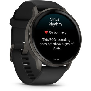 Garmin Venu 4, 45mm AMOLED curea silicon Slate/Black