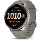 SmartWatch Garmin Venu 4, 45mm AMOLED curea silicon Silver/Silver gray