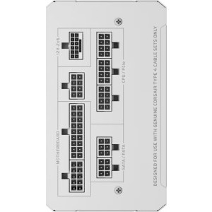 Corsair RM1000e, Cybenetics Platinum, 1000W, White