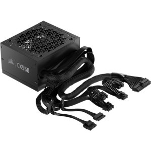 Corsair CX550, Cybenetics Silver, 550W, Black