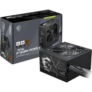 MSI MAG A750BN PCIE5 II, 80+ Bronze, 750W