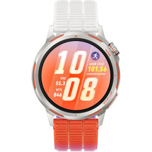 Huawei Watch GT Runner 2, Titanium Dawn Orange curea Gradient Orange AirDry Woven + 1 Year Warranty Extension